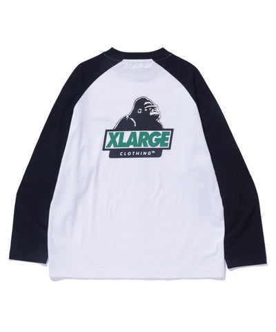 Slanted OG Raglan Long Sleeve Tee (Black)