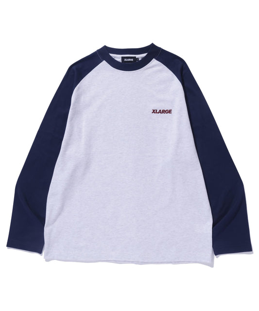 Slanted OG Raglan Long Sleeve Tee (Navy)