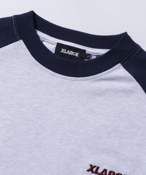 Slanted OG Raglan Long Sleeve Tee (Navy)