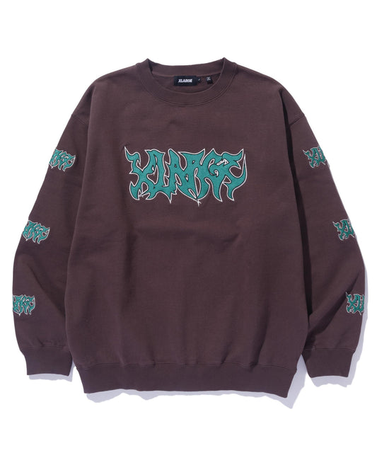 Metal Crewneck Sweatshirt (Brown)