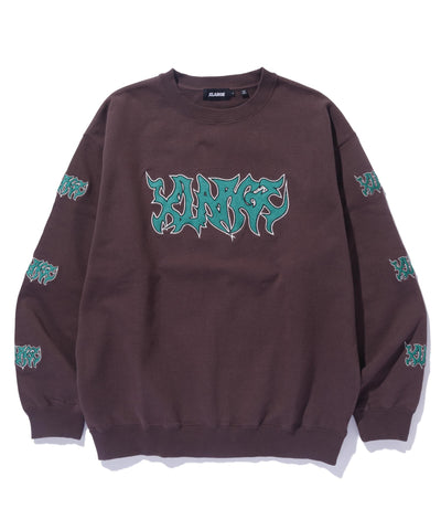 Metal Crewneck Sweatshirt (Brown)