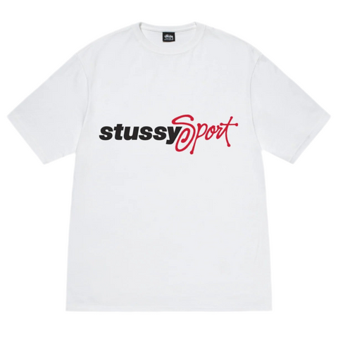 Sport Script Tee (White)