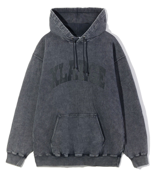 College Logo Dyed Hoodie (Black)