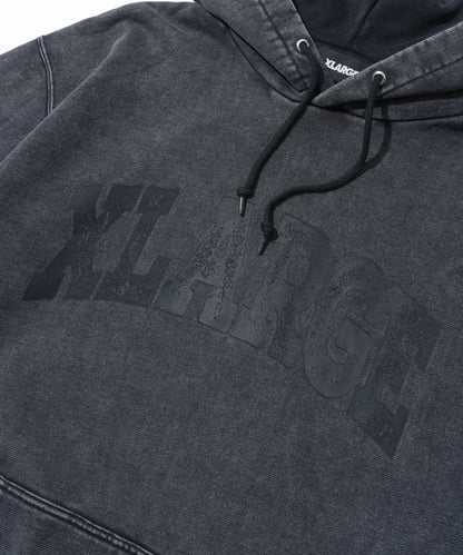 College Logo Dyed Hoodie (Black)