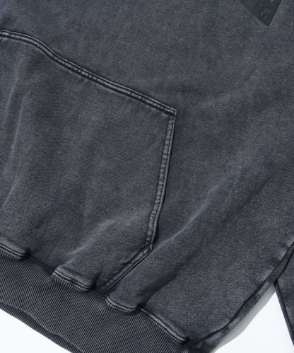 College Logo Dyed Hoodie (Black)