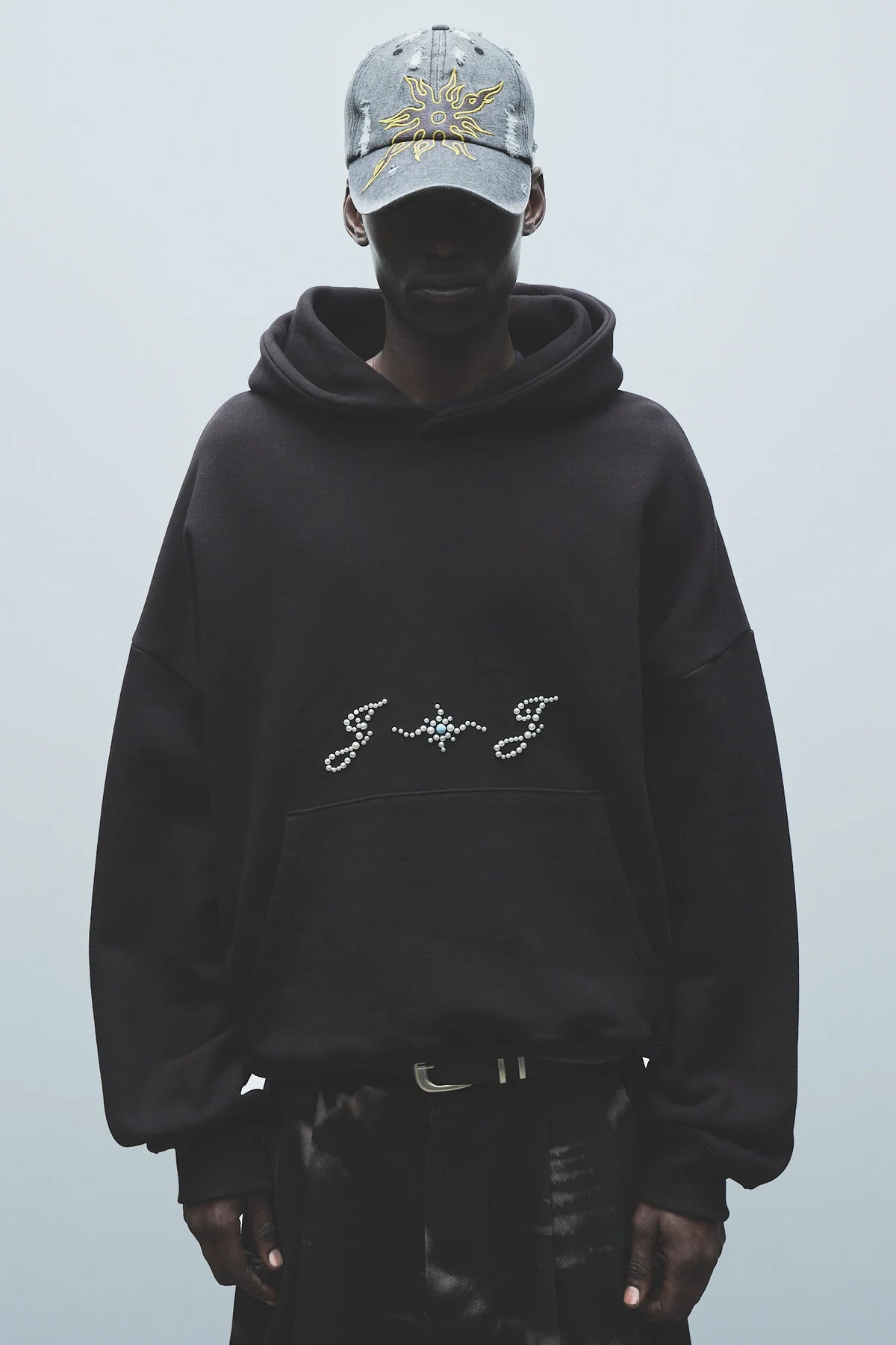 Pearl Beaded Hoodie