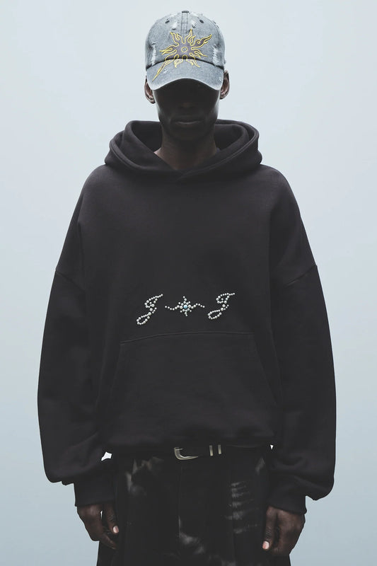 Pearl Beaded Hoodie