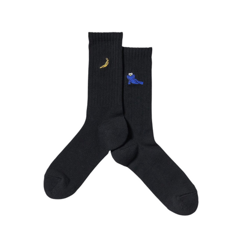 KAWS + Warhol Socks “BFF” (Black)