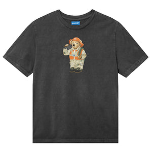 Hunter Bear Tee (Washed Black)