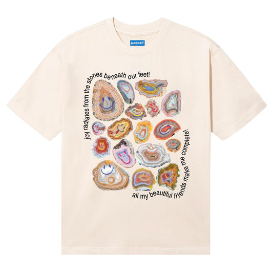 Smiley Radiating Joy Tee (Ecru)