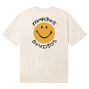 Smiley Arc Tee (Ecru)