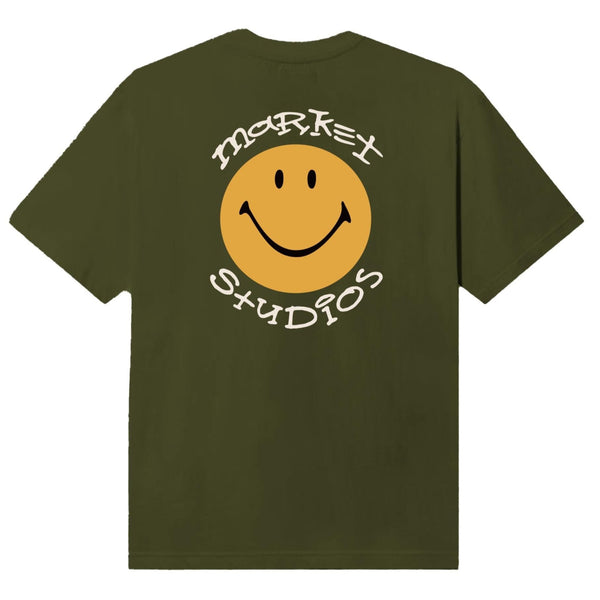 Smiley Arc Tee (Kelp)