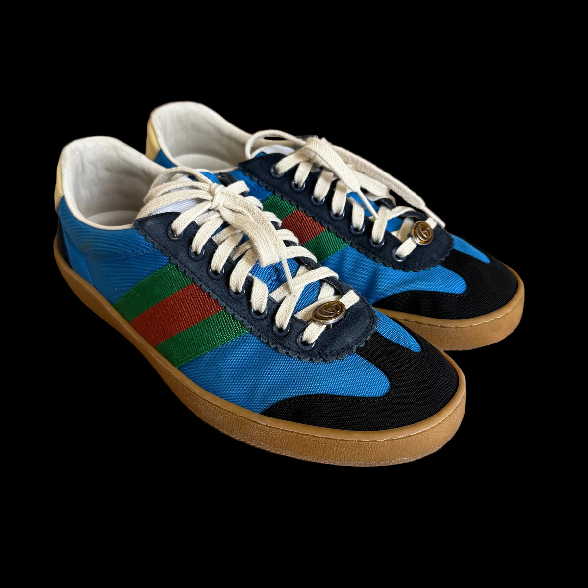 Gucci Web Accent Nylon “Bright Blue” (De Uso)