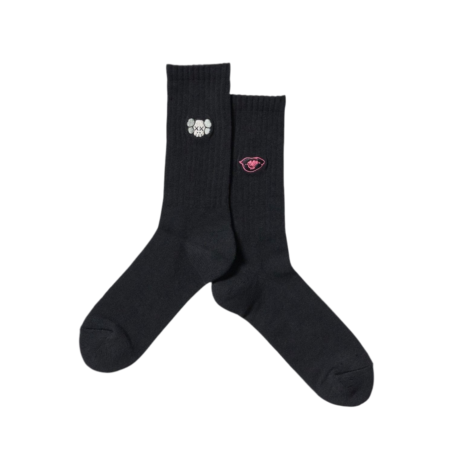 KAWS + Warhol Socks “Companion” (Black)