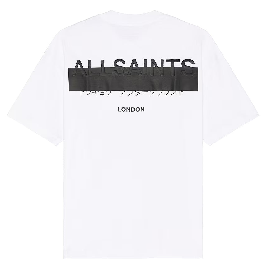 Redact Oversized Logo Tee (White)