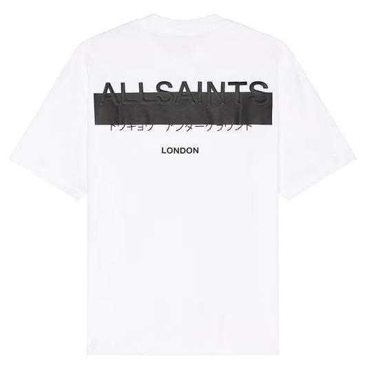 Redact Oversized Logo Tee (White)