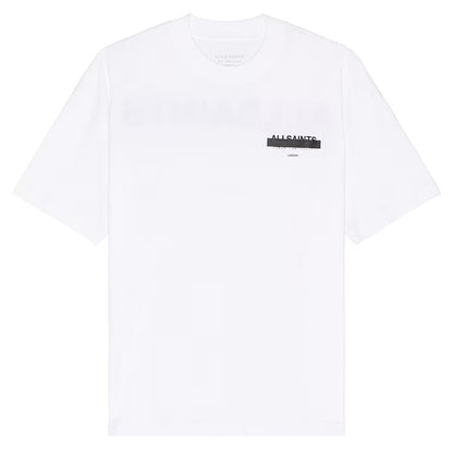 Redact Oversized Logo Tee (White)