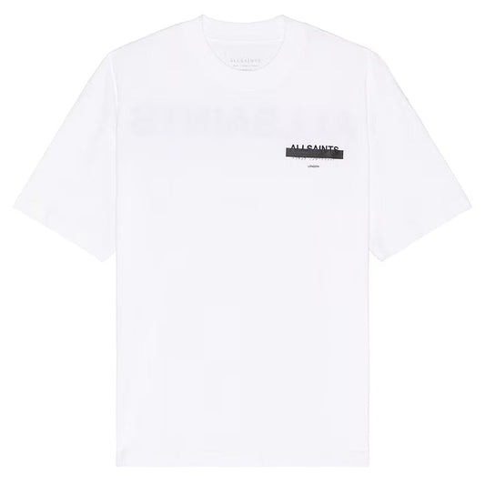 Redact Oversized Logo Tee (White)
