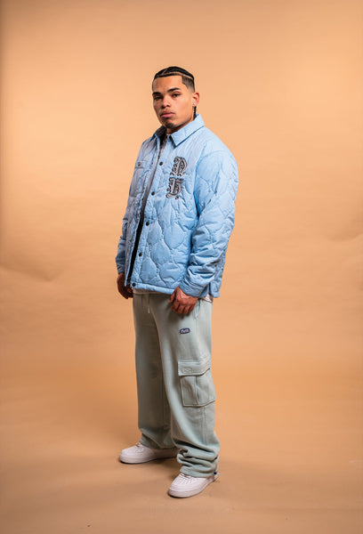 NY Quilted Jacket (Ice Blue)