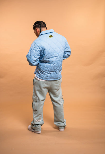 NY Quilted Jacket (Ice Blue)