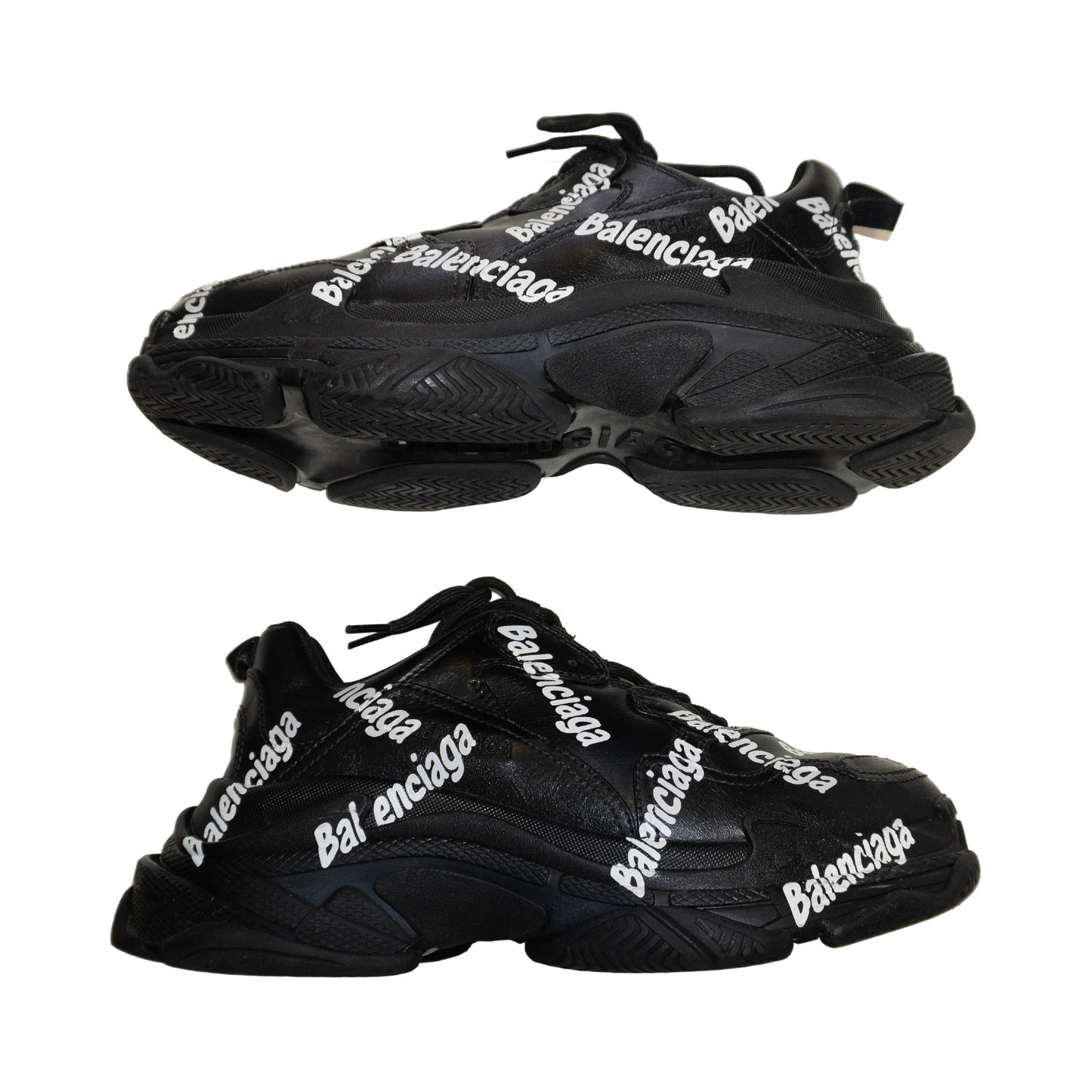 Triple S Allover Logo Sneakers (De Uso)