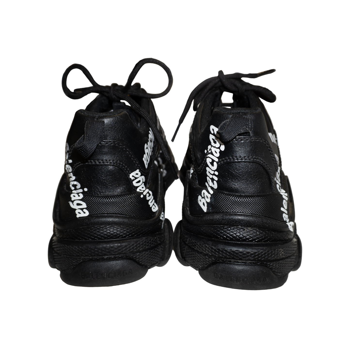 Triple S Allover Logo Sneakers (De Uso)