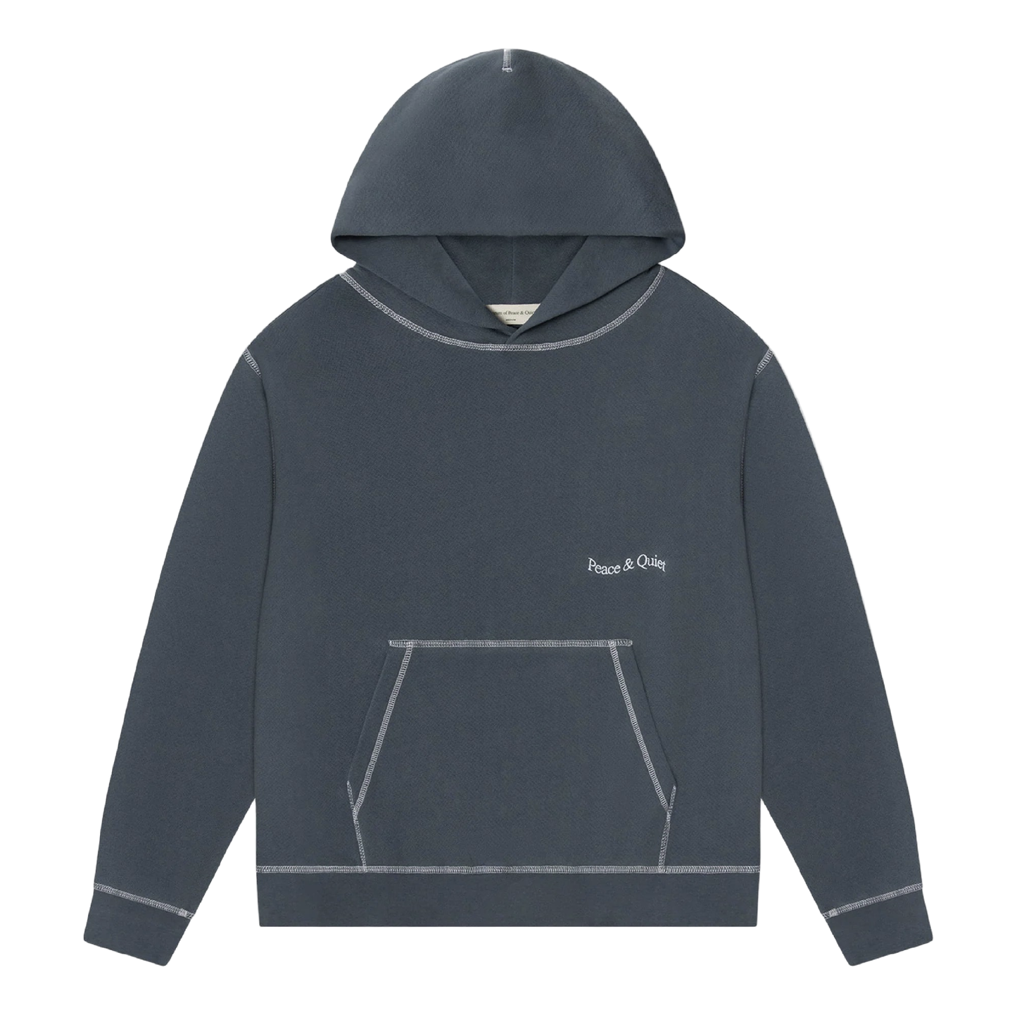 Wordmark Reverse Stitched Hoodie (Slate)