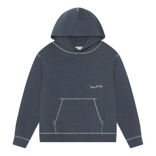 Wordmark Reverse Stitched Hoodie (Slate)