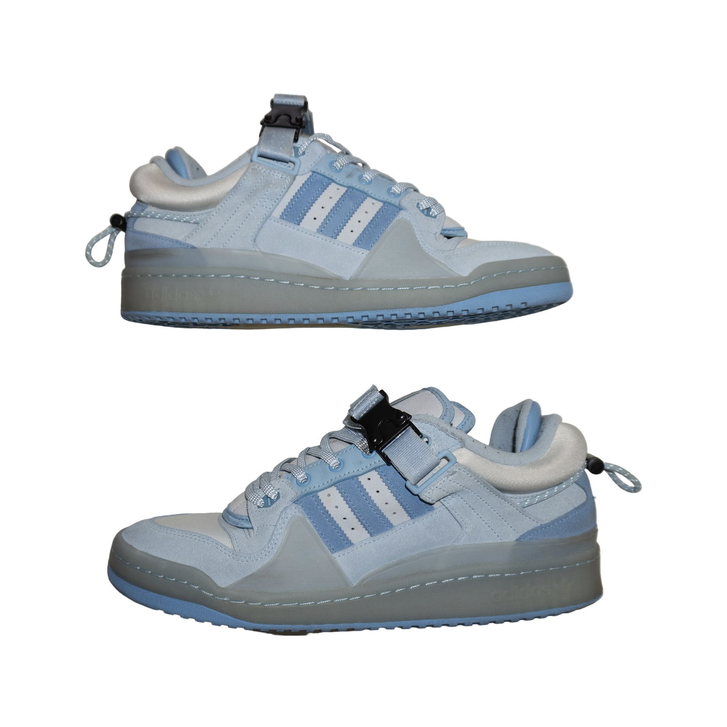 Bad Bunny x adidas Forum Buckle Low “Blue Tint” (De Uso)