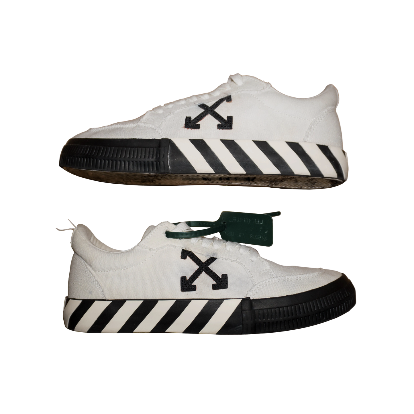 Off-White Low Vulcanized Canvas "White|Black" (De Uso)