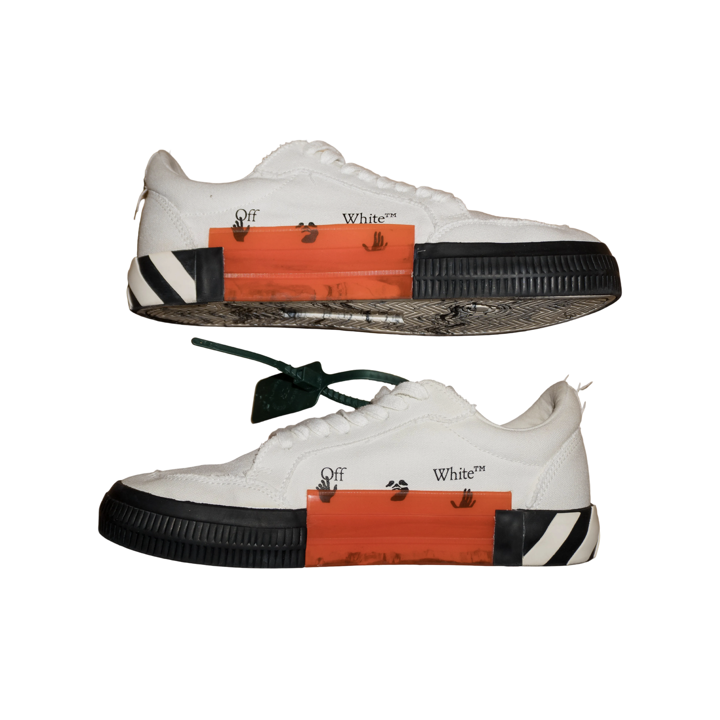 Off-White Low Vulcanized Canvas "White|Black" (De Uso)