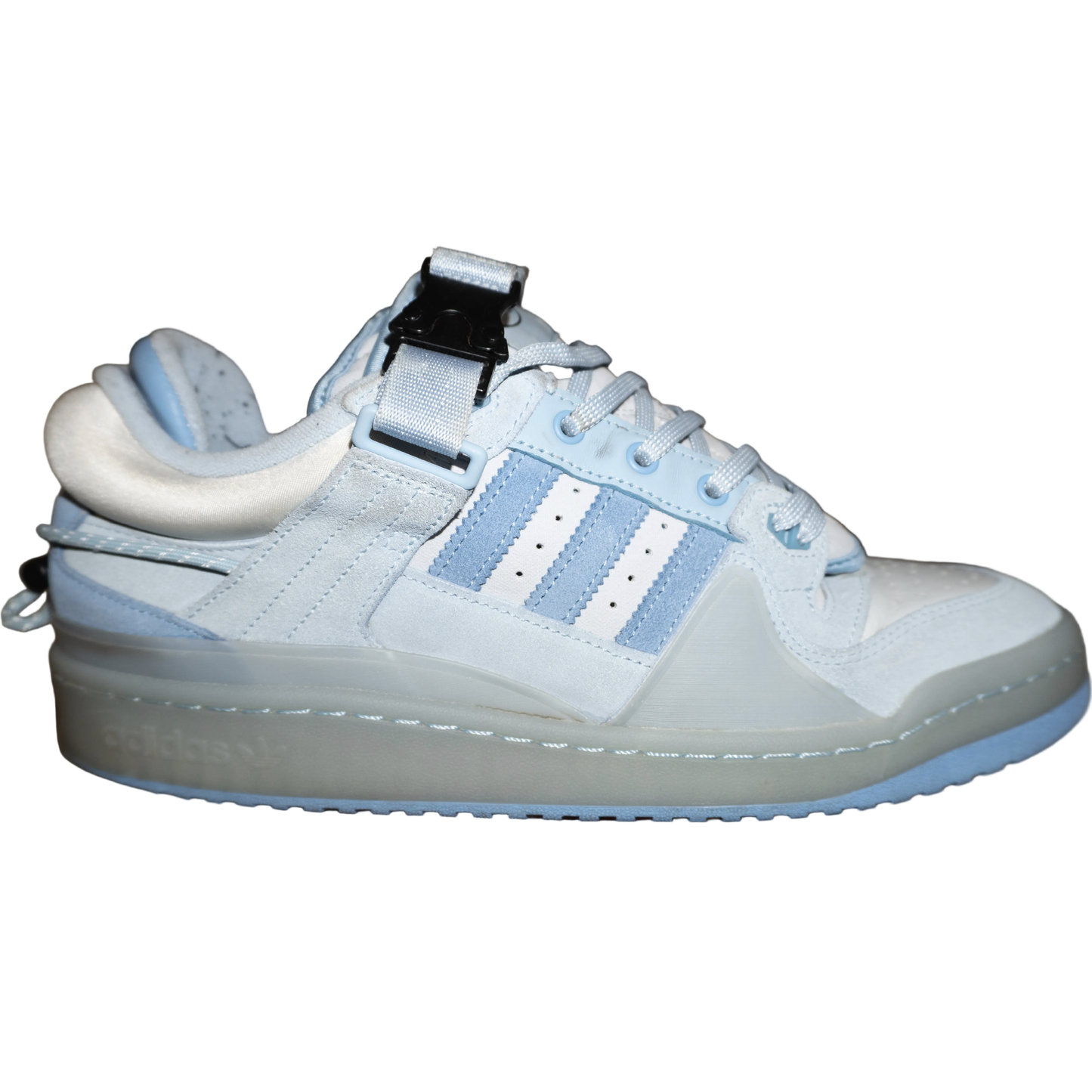 Bad Bunny x adidas Forum Buckle Low “Blue Tint” (De Uso)