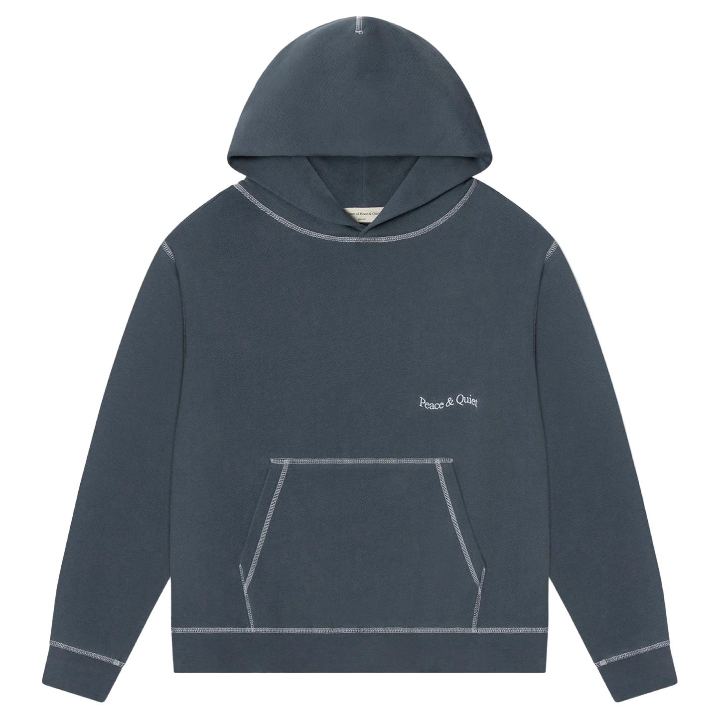 Wordmark Reverse Stitched Hoodie (Slate)