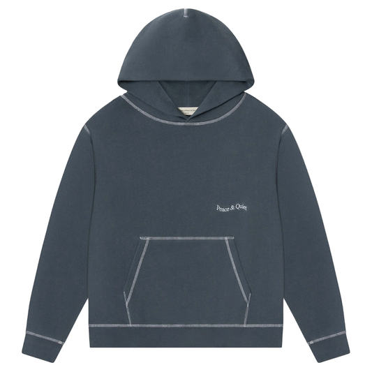 Wordmark Reverse Stitched Hoodie (Slate)