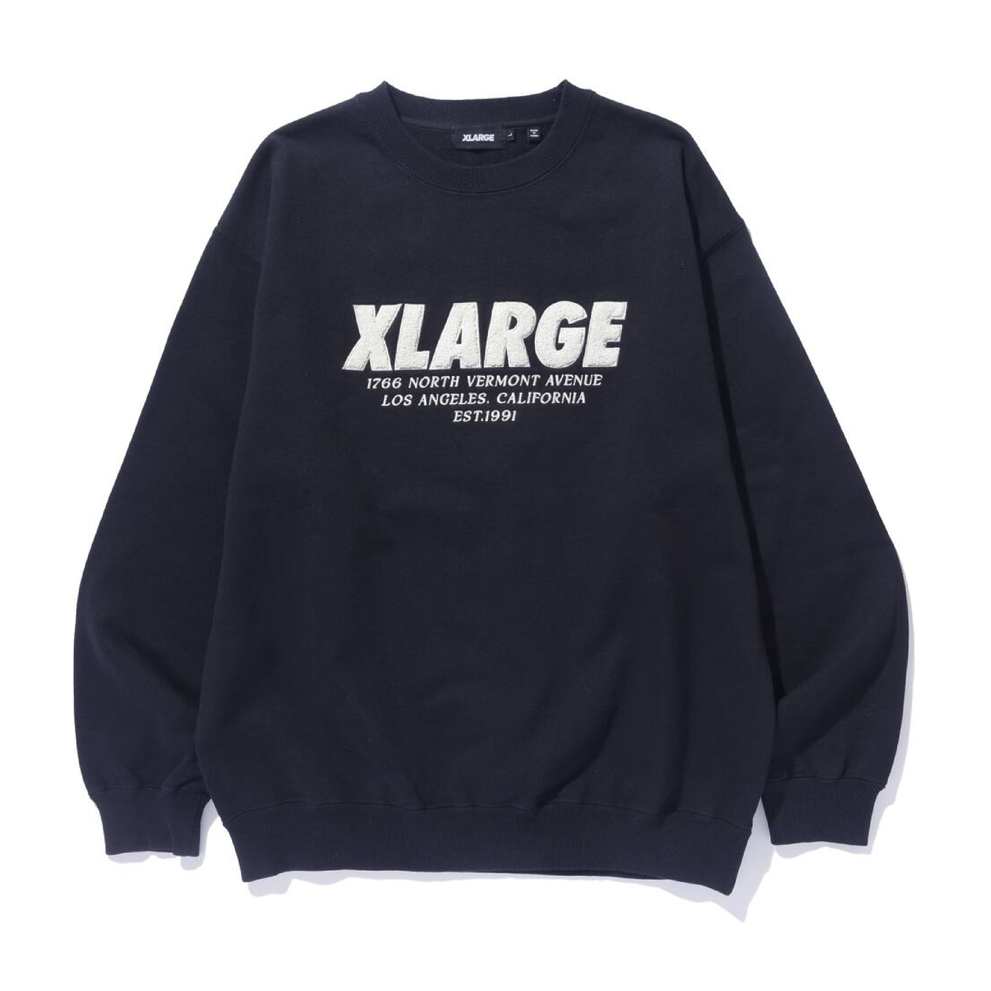 Chenille Logo Crewneck Sweatshirt (Black)