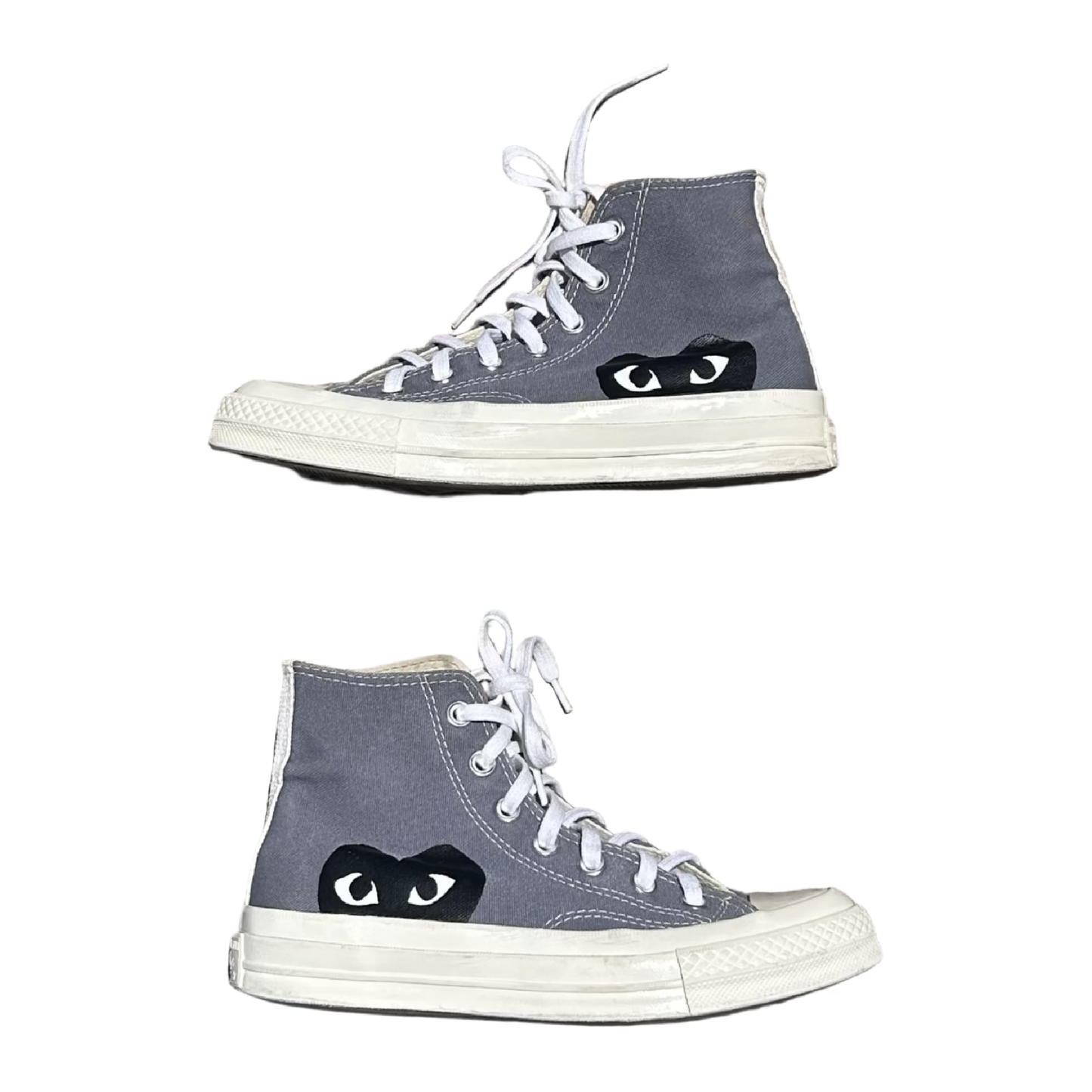 Converse Chuck Taylor x CDG PLAY "Steel Gray" (De Uso)