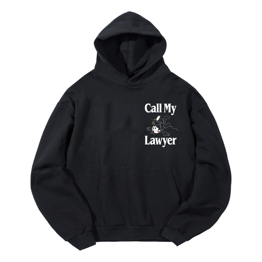 Felix The Cat Call My Lawyer Hoodie (Washed Black)