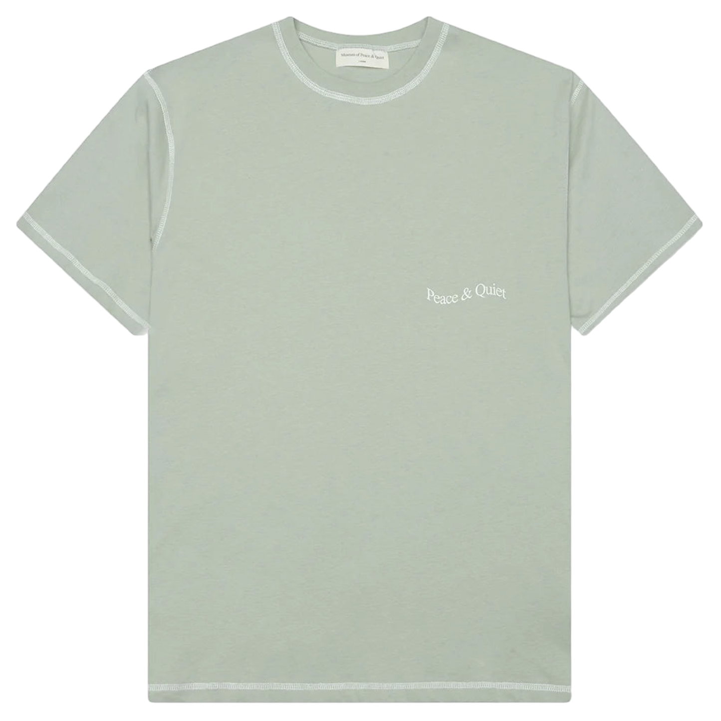 Wordmark Reverse Stitched Tee (Sage)