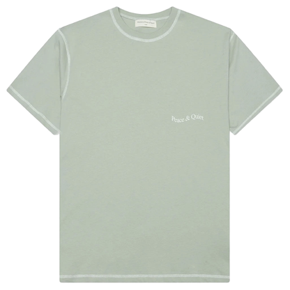 Wordmark Reverse Stitched Tee (Sage)