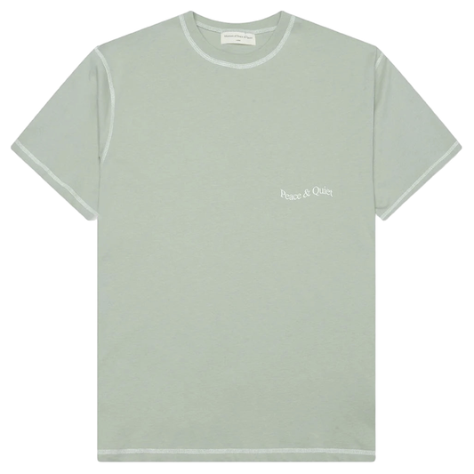 Wordmark Reverse Stitched Tee (Sage)