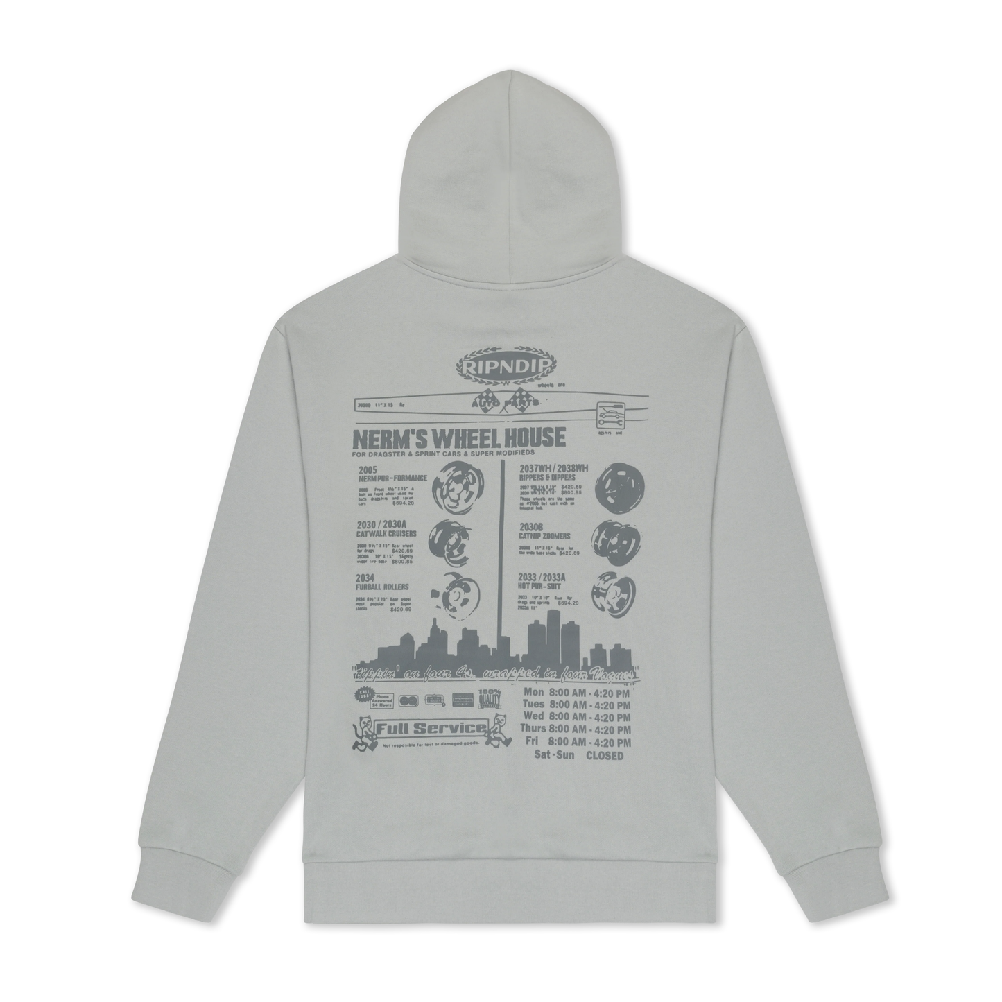 Nerm On Wheels Hoodie (Grey)