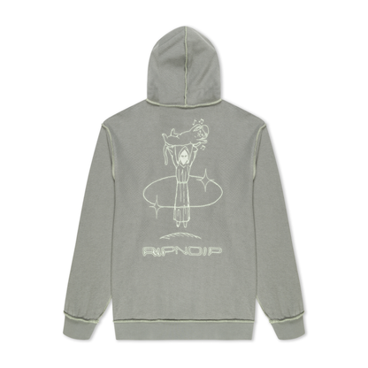 Saturn Reverse Stitch Fleece Hoodie (Steel Grey)