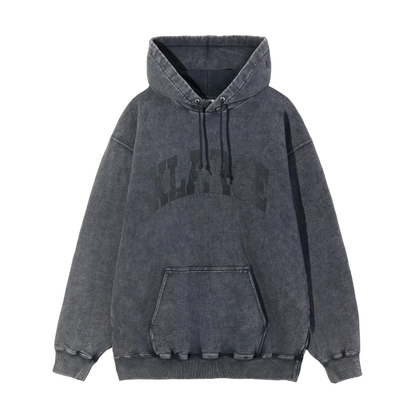 College Logo Dyed Hoodie (Black)