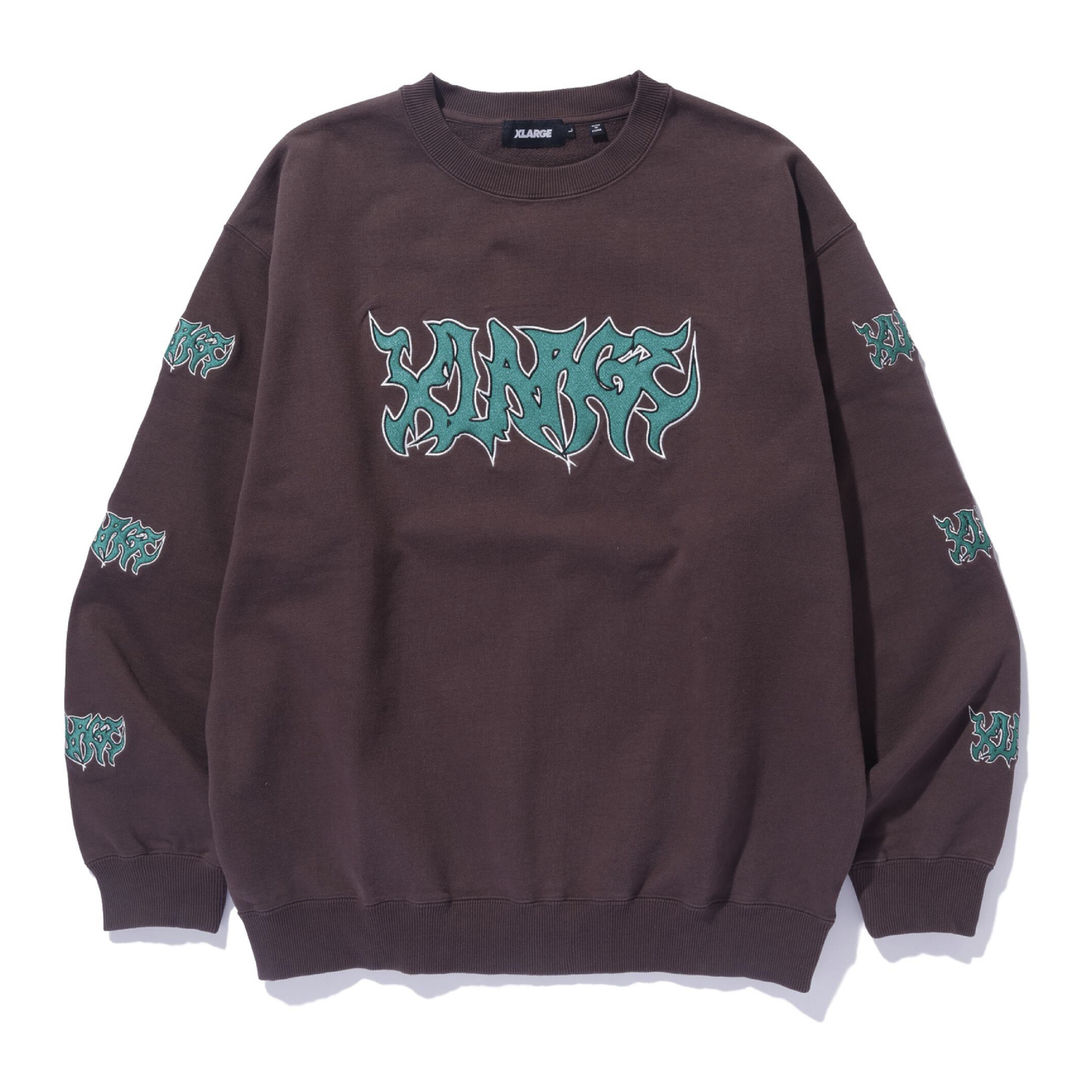 Metal Crewneck Sweatshirt (Brown)