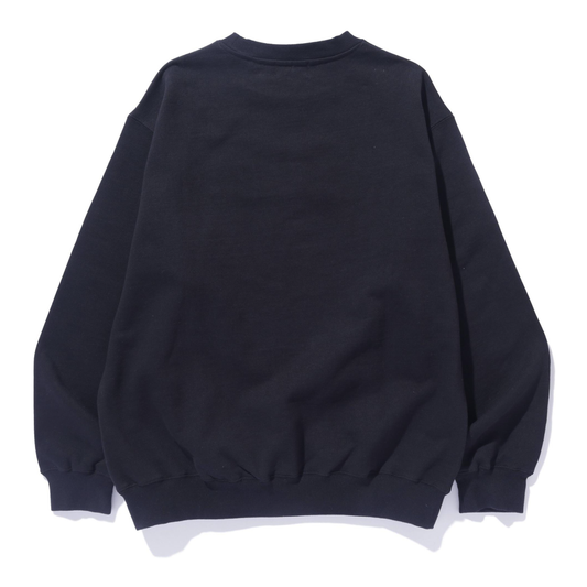 Chenille Standard Logo Crewneck Sweatshirt (Black)