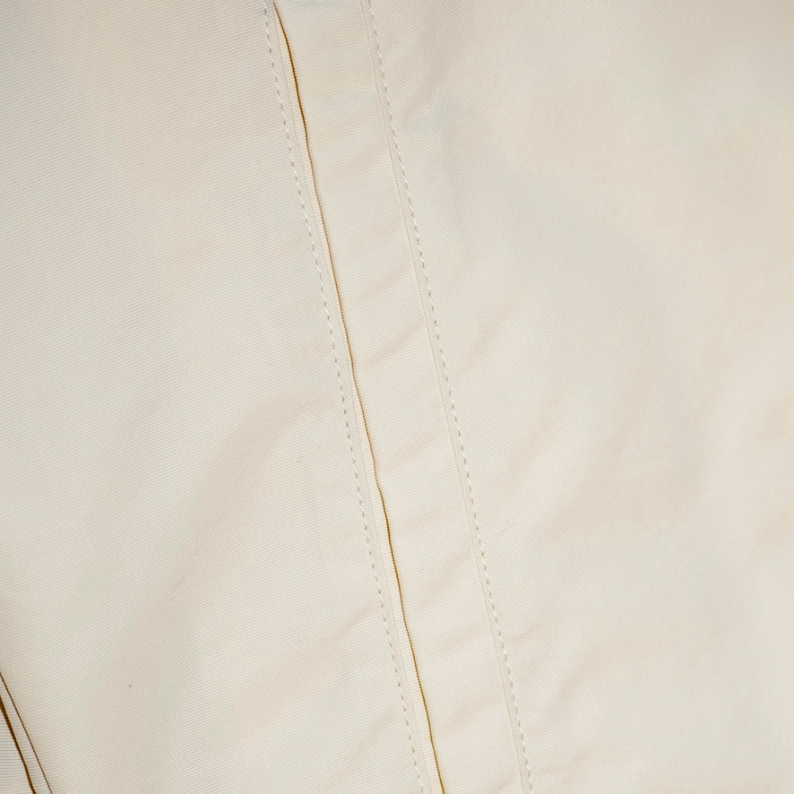 Wordmark Nylon Quarter Zip (Bone)