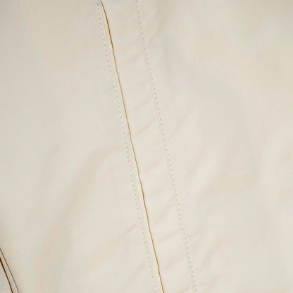 Wordmark Nylon Quarter Zip (Bone)