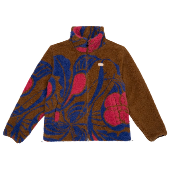 Flower Cycle Sherpa Jacket (Brown)