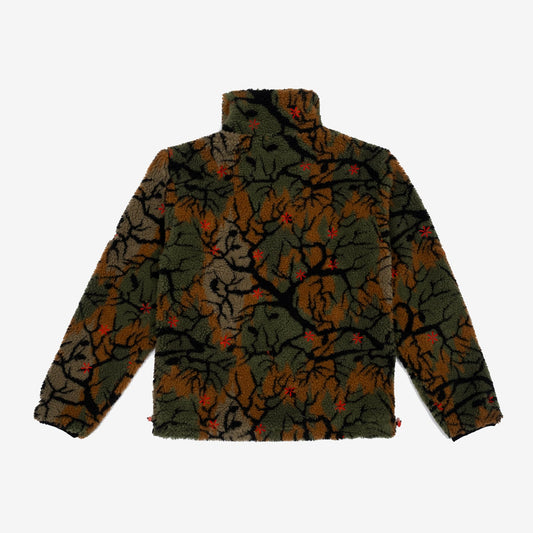 Forest Bloom Sherpa Jacket (Green Forest)