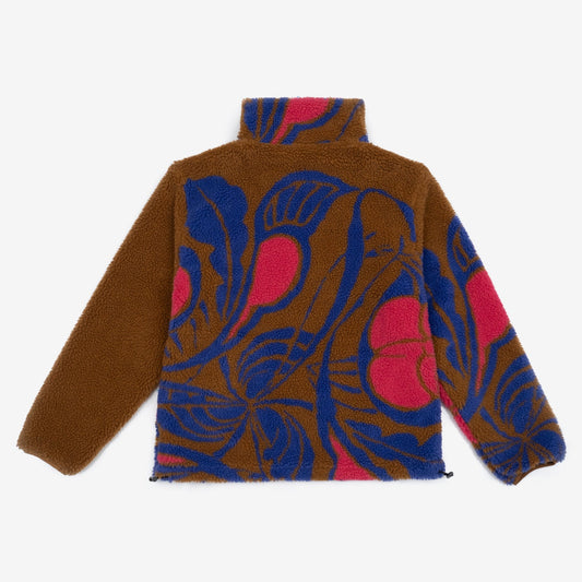 Flower Cycle Sherpa Jacket (Brown)